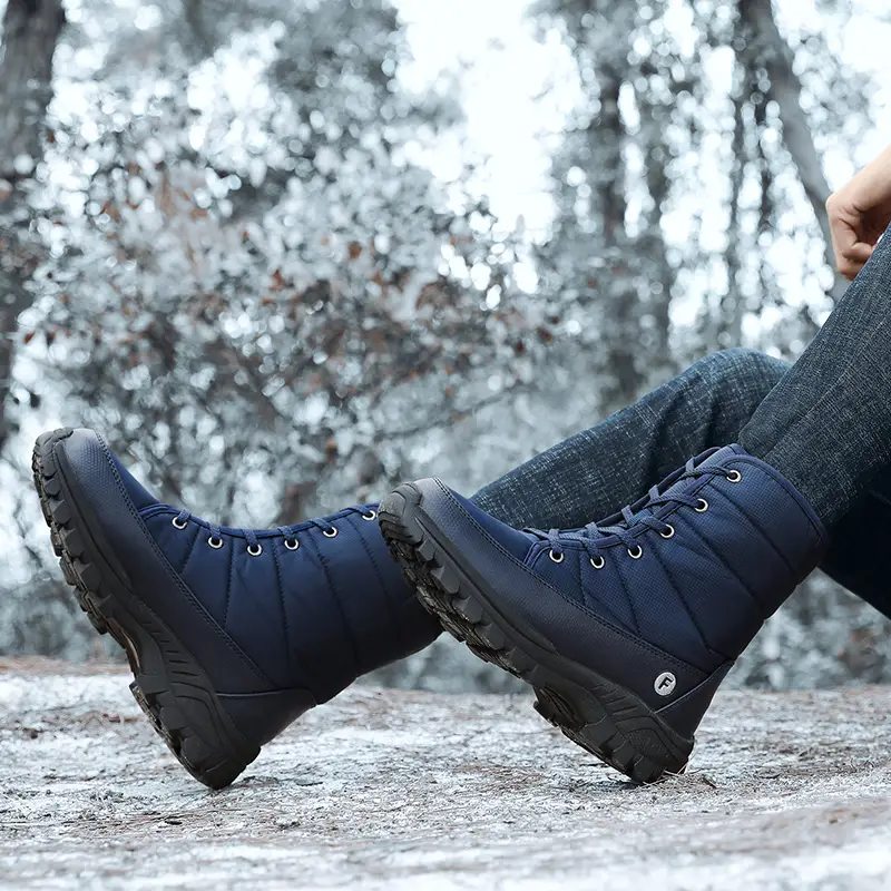 (Zeitlich begrenzte Aktion mit 70 % Rabatt) Neue Herren-Schneestiefel für den Winter 2024 mit Knöchelstütze und breiter Zehenpartie, orthopädische Fußgewölbeunterstützung, warme, durchtrittsichere, wasserdichte und rutschfeste Wanderstiefel 