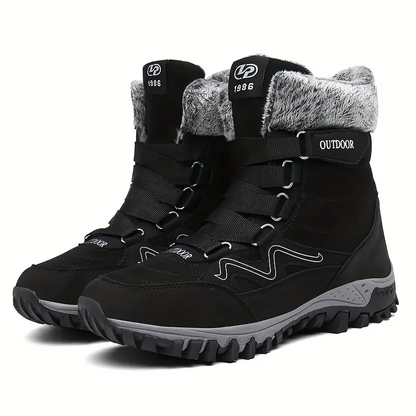 (Événement à durée limitée de 49 % de réduction) Bottes de neige orthopédiques à bout large pour hommes, support de voûte plantaire, bottes de randonnée antidérapantes, imperméables et chaudes 