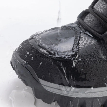 (⏰Zeitlich begrenzter Rabatt 49 %) Dicke, warme Schneestiefel für Herren, breite Zehenpartie, rutschfeste, pelzgefütterte Lederstiefel, wasserdichte Winter-Wanderstiefel 