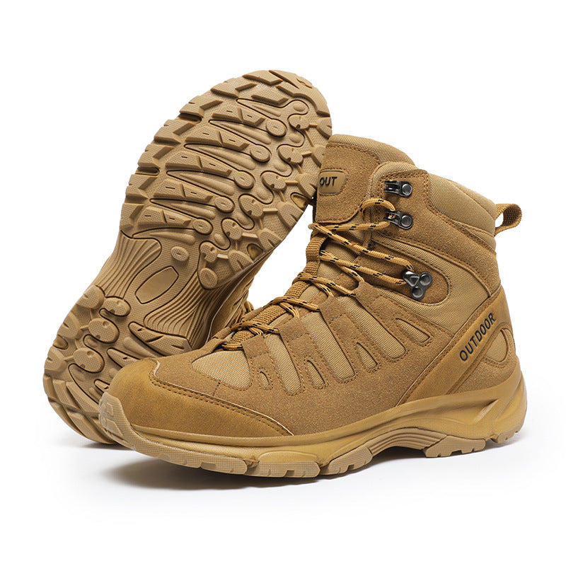 (⏰ Événement de liquidation 49% de réduction) Bottes tactiques orthopédiques à bout large et à tige haute pour hommes, bottes de randonnée confortables, antidérapantes et durables 