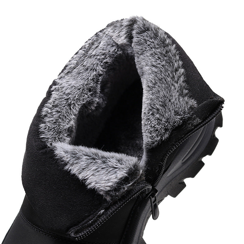 (Zeitlich begrenzte Aktion mit 49 % Rabatt) Orthopädische Schneestiefel für Herren mit Fußgewölbeunterstützung und breiter Zehenpartie, bequem, wasserdicht, rutschfest, warm, Arbeitsschuhe 