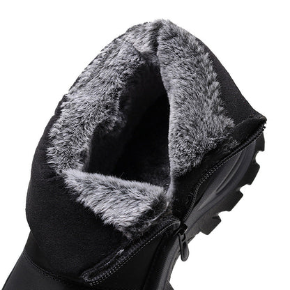 (Zeitlich begrenzte Aktion mit 49 % Rabatt) Orthopädische Schneestiefel für Herren mit Fußgewölbeunterstützung und breiter Zehenpartie, bequem, wasserdicht, rutschfest, warm, Arbeitsschuhe 