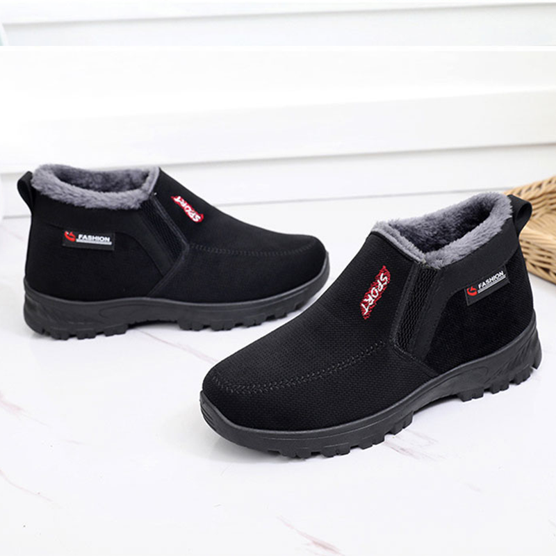 (VENTE DE DÉSTOCKAGE -70 %)) Chaussures d'hiver 2024 pour hommes, nouvelles chaussures imperméables et antidérapantes en coton chaud, correction du soutien de la cheville, chaussures de sport à soutien de la voûte plantaire à orteils larges 