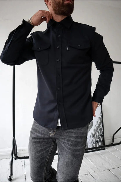 Veste chemise boutonnée pour homme (2 achats, livraison gratuite) 
