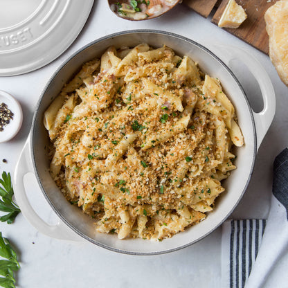 Cast Iron 2.75-quart White Shallow Round Dutch Oven